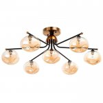 Люстра 670804/7 G9 40Вт черный-золото 70х70х33 см