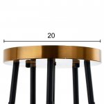 Люстра 670806/5+1 E27 40Вт+ G9 40Вт черный-золото 73х73х27 см