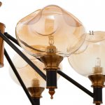 Люстра 670807/6 G9 40Вт черный-золото 57х57х84 см