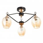 Люстра 670809/3 E27 40Вт черный-золото 55х55х40 см