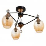 Люстра 670809/3 E27 40Вт черный-золото 55х55х40 см