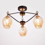 Люстра 670809/3 E27 40Вт черный-золото 55х55х40 см