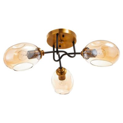 Люстра 670811/3 E27 40Вт черный-золото 73х73х24 см