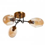 Люстра 670811/3 E27 40Вт черный-золото 73х73х24 см