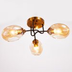 Люстра 670811/3 E27 40Вт черный-золото 73х73х24 см