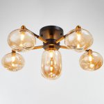 Люстра 670813/6 G9 40Вт черный-золото 61х61х25 см