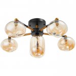 Люстра 670813/6 G9 40Вт черный-золото 61х61х25 см