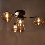 Люстра 670814/4 G9 40Вт черный-золото 55х55х25 см