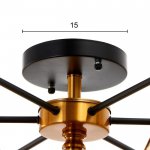 Люстра 670815/7 E27 40Вт черный-золото 72х72х27 см