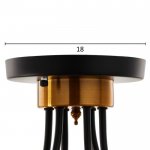 Люстра 670816/6 G9 40Вт черный-золото 50х50х47 см