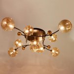 Люстра 670817/9 G9 40Вт черный-золото 100x100х28 см