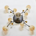 Люстра 670817/9 G9 40Вт черный-золото 100x100х28 см