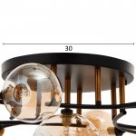 Люстра 670817/9 G9 40Вт черный-золото 100x100х28 см