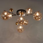 Люстра 670819/7 G9 40Вт черный-золото 70x70х28 см