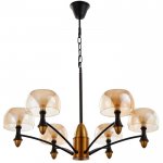 Люстра 670820/6 G9 40Вт черный-золото 60x60х102 см