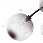 Люстра 670821/13 G9 40Вт черный-золото 110x110х30 см