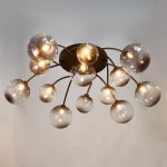 Люстра 670821/13 G9 40Вт черный-золото 110x110х30 см