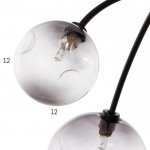 Люстра 670821/13 G9 40Вт черный-золото 110x110х30 см