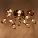 Люстра 670821/13 G9 40Вт черный-золото 110x110х30 см