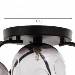 Люстра 670822/7 G9 40Вт черный-золото 55x55х28 см