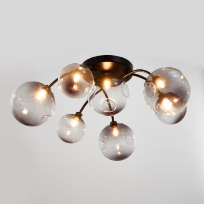 Люстра 670822/7 G9 40Вт черный-золото 55x55х28 см