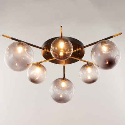 Люстра 670823/6 G9 40Вт черный-золото 65x65х25 см Люстра 670823/6 G9 40Вт черный-золото 65x65х25 см