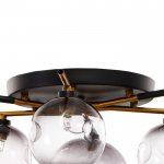 Люстра 670823/6 G9 40Вт черный-золото 65x65х25 см