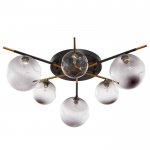 Люстра 670823/6 G9 40Вт черный-золото 65x65х25 см