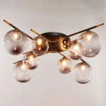 Люстра 670823/8 G9 40Вт черный-золото 90x90х25 см