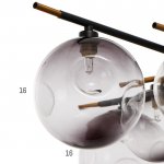 Люстра 670823/8 G9 40Вт черный-золото 90x90х25 см