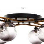 Люстра 670823/8 G9 40Вт черный-золото 90x90х25 см