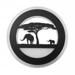 Бра 671205B/1 LED 24Вт 3000-4000К черный 22х3,5х22 см