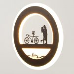 Бра 671210B/1 LED 24Вт 3000-4000К черный 22х3,5х22 см