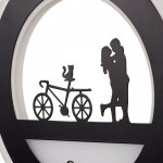 Бра 671210B/1 LED 24Вт 3000-4000К черный 22х3,5х22 см