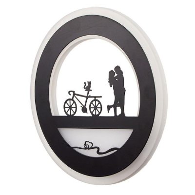 Бра 671210B/1 LED 24Вт 3000-4000К черный 22х3,5х22 см