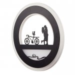 Бра 671210B/1 LED 24Вт 3000-4000К черный 22х3,5х22 см