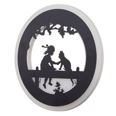 Бра 671214B/1 LED 24Вт 3000-4000К черный 22х3,5х22 см