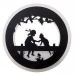 Бра 671214B/1 LED 24Вт 3000-4000К черный 22х3,5х22 см