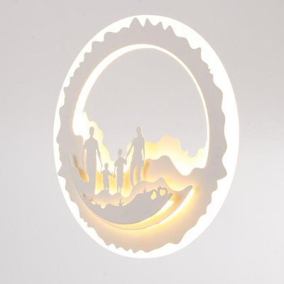 Бра 671216B/1 LED 33Вт 3000-4000К белый 28х3,5х28 см