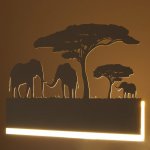 Бра 671221B/1 LED 16Вт 3000-4000К белый 38х4х22 см