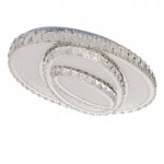 Люстра c ПДУ 9905672 LED 100Вт 3 режима диммер 3000-6000К хром 60х40х14 см