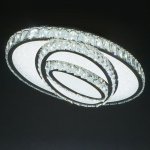 Люстра c ПДУ 9905672 LED 100Вт 3 режима диммер 3000-6000К хром 60х40х14 см