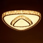 Люстра c ПДУ 9908672 LED 100Вт 3 режима диммер 3000-6000К хром 45х45х13 см