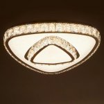 Люстра c ПДУ 9908672 LED 100Вт 3 режима диммер 3000-6000К хром 45х45х13 см