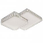 Люстра c ПДУ 9907672/2 LED 100Вт 3 режима диммер 3000-6000К хром 50х50х11 см