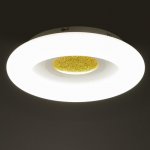 Светильник с ПДУ 670501N LED 96Вт 3 режима 3000-6000К диммер белый-золото 50х50х10 см