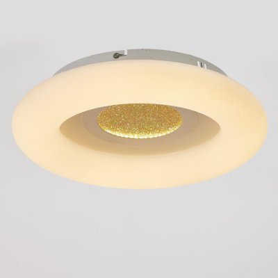 Светильник с ПДУ 670501N LED 96Вт 3 режима 3000-6000К диммер белый-золото 50х50х10 см