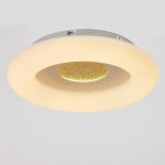 Светильник с ПДУ 670501N LED 96Вт 3 режима 3000-6000К диммер белый-золото 50х50х10 см