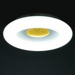 Светильник с ПДУ 670501N LED 96Вт 3 режима 3000-6000К диммер белый-золото 50х50х10 см