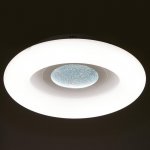 Светильник с ПДУ 670502N LED 96Вт 3 режима 3000-6000К диммер белый-хром 50х50х10 см